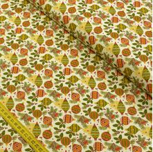 Tecido Estampado para Patchwork- Natal: Bolas Natalinas Cor 2418 (0,50x1,40)