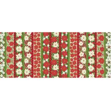 Tecido Estampado para Patchwork- Natal: Barrado Floral Espírito Santo Cor 2410 (0,50x1,40)