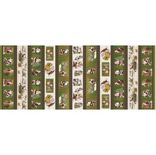 Tecido Estampado para Patchwork-Natal: Barrado Noel Cor 2425 (0,50x1,40)