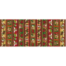 Tecido Estampado para Patchwork - Natal: Barrado Natividade Cor 2426 (0,60x1,40)