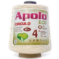 Barbante Apolo Cru 600g 4/4 - 4 fios - 941m