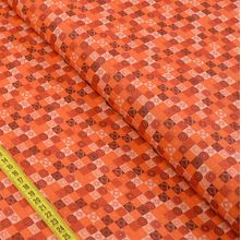 Tecido Estampado Para Patchwork - Colorful Geométricos Laranja (0,50x1,50)