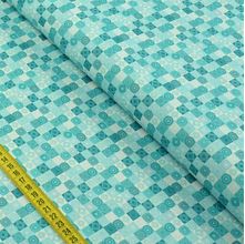 Tecido Estampado Para Patchwork - Colorful Geométricos Tiffany (0,50x1,50)