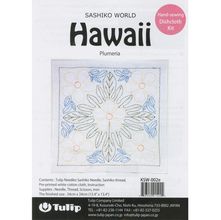 Kit de Bordado Tulip Sashiko - Hawaii Plumeria