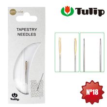 Agulha Tapestry para Bordar Tapeçaria Tulip nº 18 - 3 Unidades