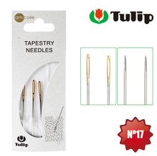 Agulha Tapestry para Bordar Tapeçaria Tulip nº 17 - 3 Unidades