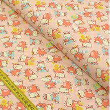 Tecido Estampado para Patchwork - Hipopótamo Girl Cor 2334 (0,50x1,40)