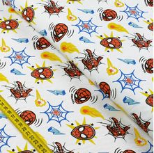 Tecido Estampado para Patchwork - Marvel: Homem Aranha Fundo Branco (0,50x1,40)