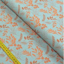 Tecido Estampado para Patchwork - Branch: Composê Ramos Fundo Azul Claro (0,50x1,40)