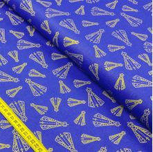 Tecido Estampado para Patchwork - Essentials Nossa Senhora Aparecida Fundo Azul (0,50x1,50)