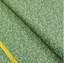 Tecido Estampado para Patchwork - Essentials Floral Fundo Verde (0,50x1,50)
