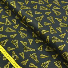 Tecido Estampado para Patchwork - Essentials Nossa Senhora Aparecida Fundo Preto (0,50x1,50)