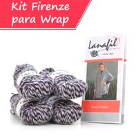 Kit de Tricô Wrap Firenze 100G - Lanafil 1004