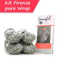 Kit de Tricô Wrap Firenze 100G - Lanafil 1008