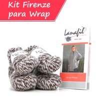 Kit de Tricô Wrap Firenze 100G - Lanafil 1015