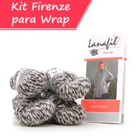 Kit de Tricô Wrap Firenze 100G - Lanafil 1017