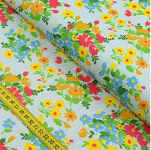 Tecido Estampado para Patchwork - Triplice: Floral Azul Claro (0,50x1,40)