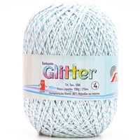 Barbante Glitter Fial nº 4 - 215 Metros 0356 branco/a. turquesa