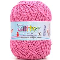 Barbante Glitter Fial nº 4 - 215 Metros 7181 rosa/pink