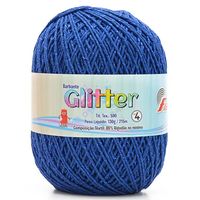 Barbante Glitter Fial nº 4 - 215 Metros 5959 azul royal
