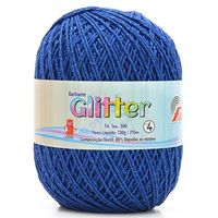 Barbante Glitter Fial nº 4 - 215 Metros 5959 azul royal