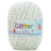 Barbante Glitter Fial nº 4 - 215 Metros 0344 branco/v.abacate