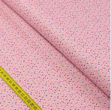 Tecido Estampado para Patchwork - Yummy: Confeitos Rosa (0,50x1,40)