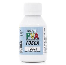 Tinta Mega PVA Fosca Branca 100ml - Gato Preto