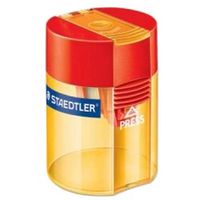 Apontador Staedtler Duplo com Depósito Vermelho