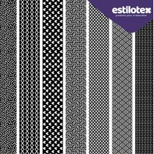 Tecido Estampado para Patchwork - Minimals : Minimals Black (0,50x1,40)