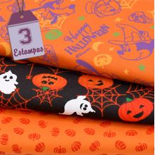 Kit de Tecido Halloween Disney (30x70) 3 Estampas