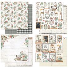 Kit Folha de Scrapbook - Coleção Country - 4 Unidades - Litoarte