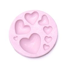 Molde de Silicone para Biscuit - Corações 2046