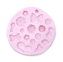 Molde de Silicone para Biscuit - Flores Miniaturas 673