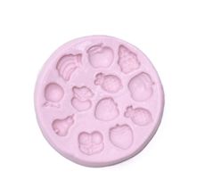 Molde de Silicone para Biscuit - Frutas 1303