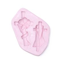 Molde de Silicone para Biscuit - Cruz com Lenços 365