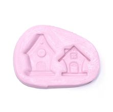 Molde de Silicone para Biscuit - Casinhas de Passarinho 118