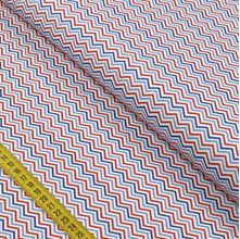 Tecido Estampado para Patchwork - Ursinhos Marinheiros : Chevron Náutico (0,50x1,40)