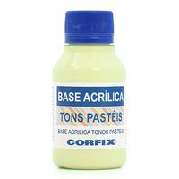 Base Acrílica para Artesanato 100ml Corfix - Tons Pastéis 428 amarelo canário