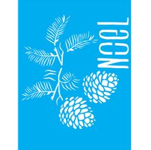 Stencil Jóia 15 X 20cm - JC - 1379 Pinha