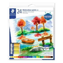 Tinta Pintura em Aquarela Staedtler em Tubos - 24 Cores