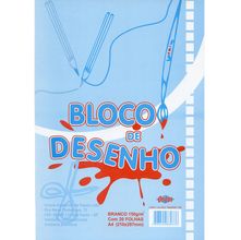 Bloco de Desenho Branco Orieos A4 150g/m² - 20 Folhas