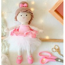 Kit Novelo de Maria - Boneca Bailarina Duda Rosa com Fio Bella