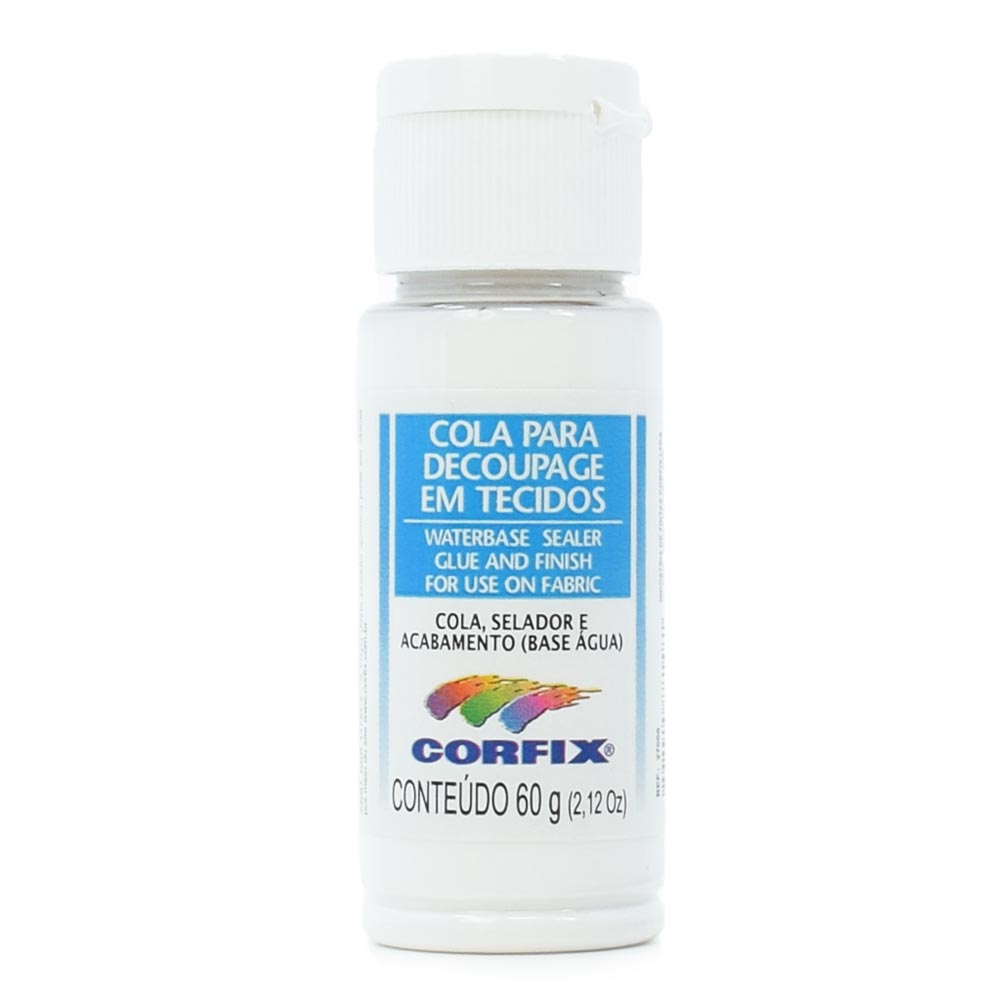 Cola para Decoupage em Tecidos Corfix 60g Bazar Horizonte