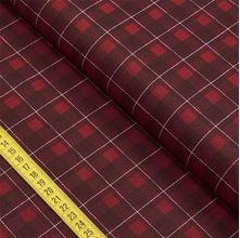 Tecido Estampado para Patchwork - Xadrez Tartan : Glasgow Vinho 2 (0,50x1,40)