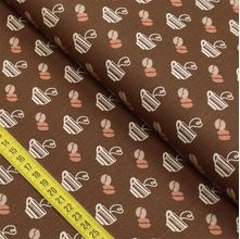 Tecido Estampado para Patchwork - Coffee Break : Cafézinho (0,50x1,40)
