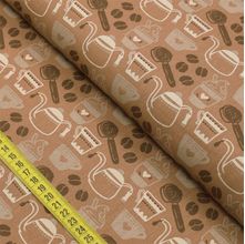 Tecido Estampado para Patchwork - Coffee Break : Bules (0,50x1,40)