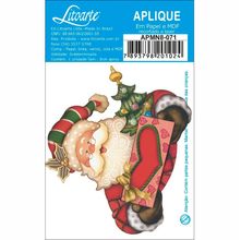 Aplique de MDF e Papel Natal - Papai Noel - APMN8 - 071