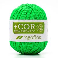 Barbante Neon +Cor Estonado Neofios N°06 200g Verde