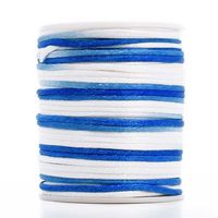 Cordão de Cetim Rabo de Rato Multicolor 2mm 50 Metros - artePunto Multicolor azul